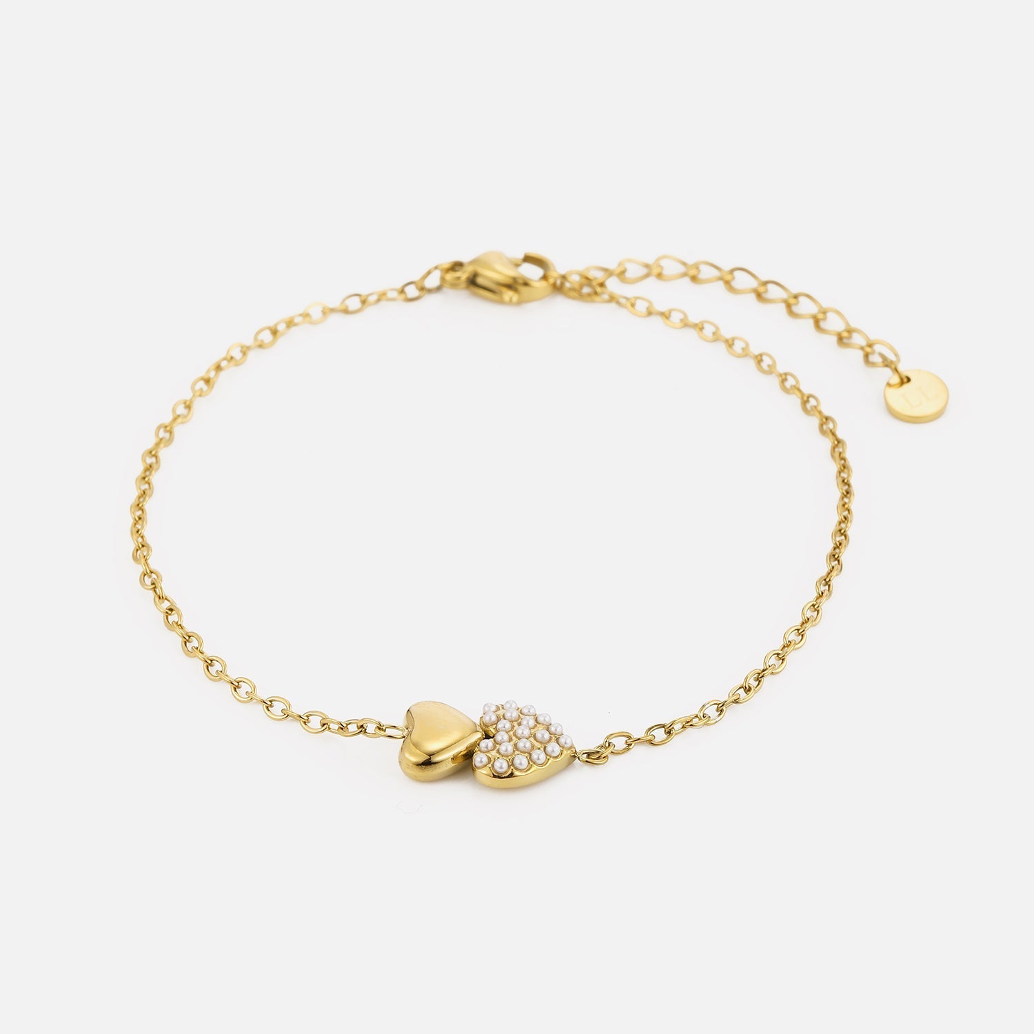 Armband loved heart goud - Desieradenconcurrent.nl