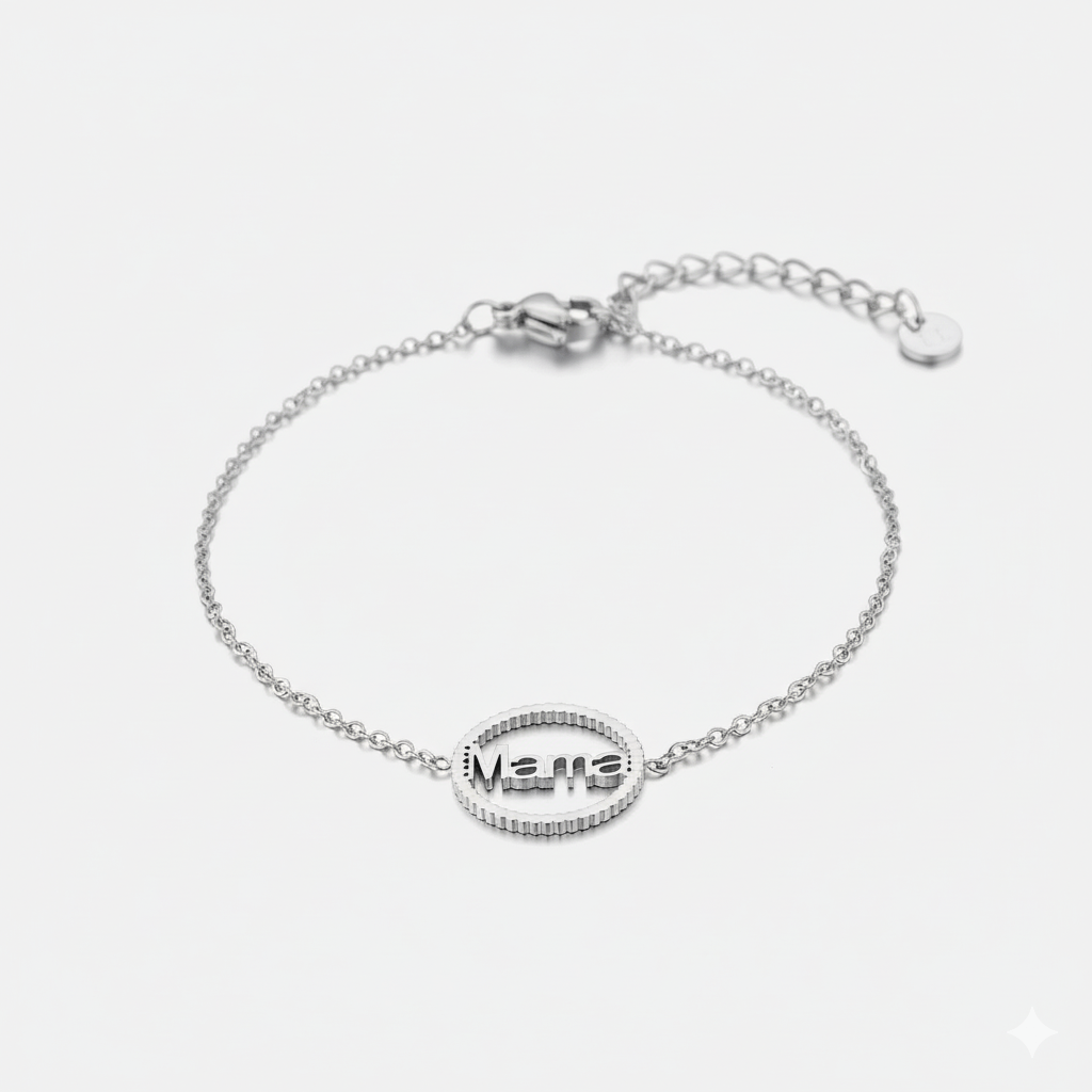 Armband mama zilver - Desieradenconcurrent.nl