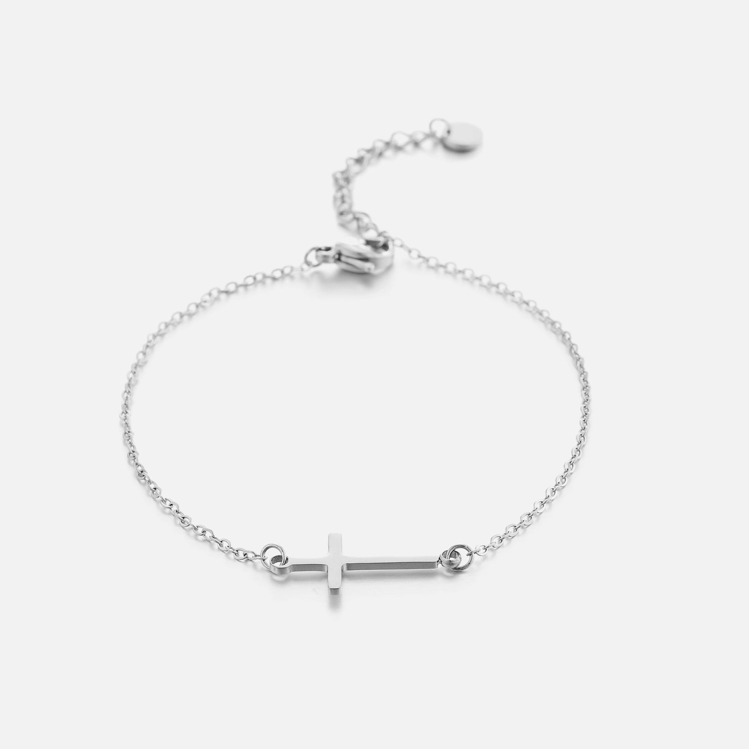 Armband met kruisje zilver - Desieradenconcurrent.nl
