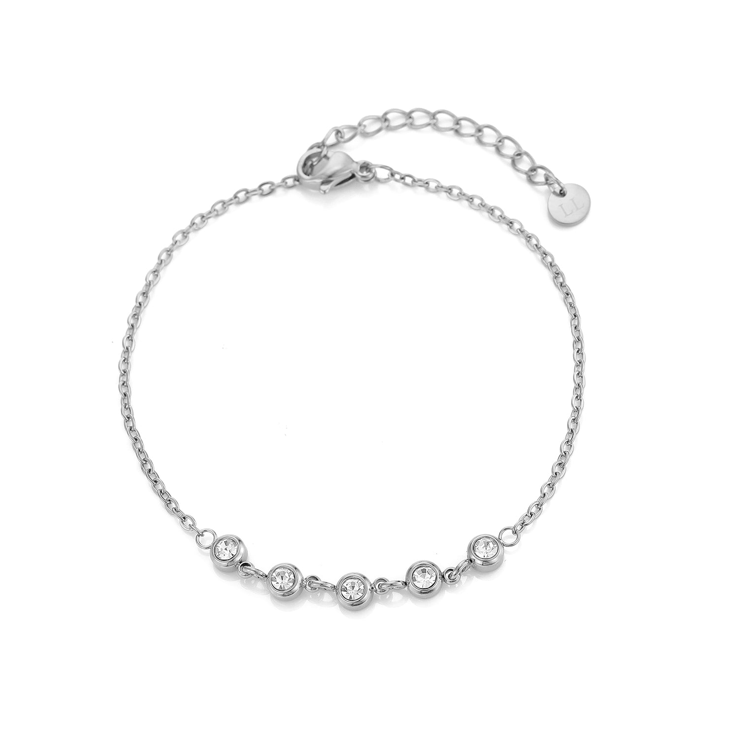 Armband met zirkonia zilver - Desieradenconcurrent.nl