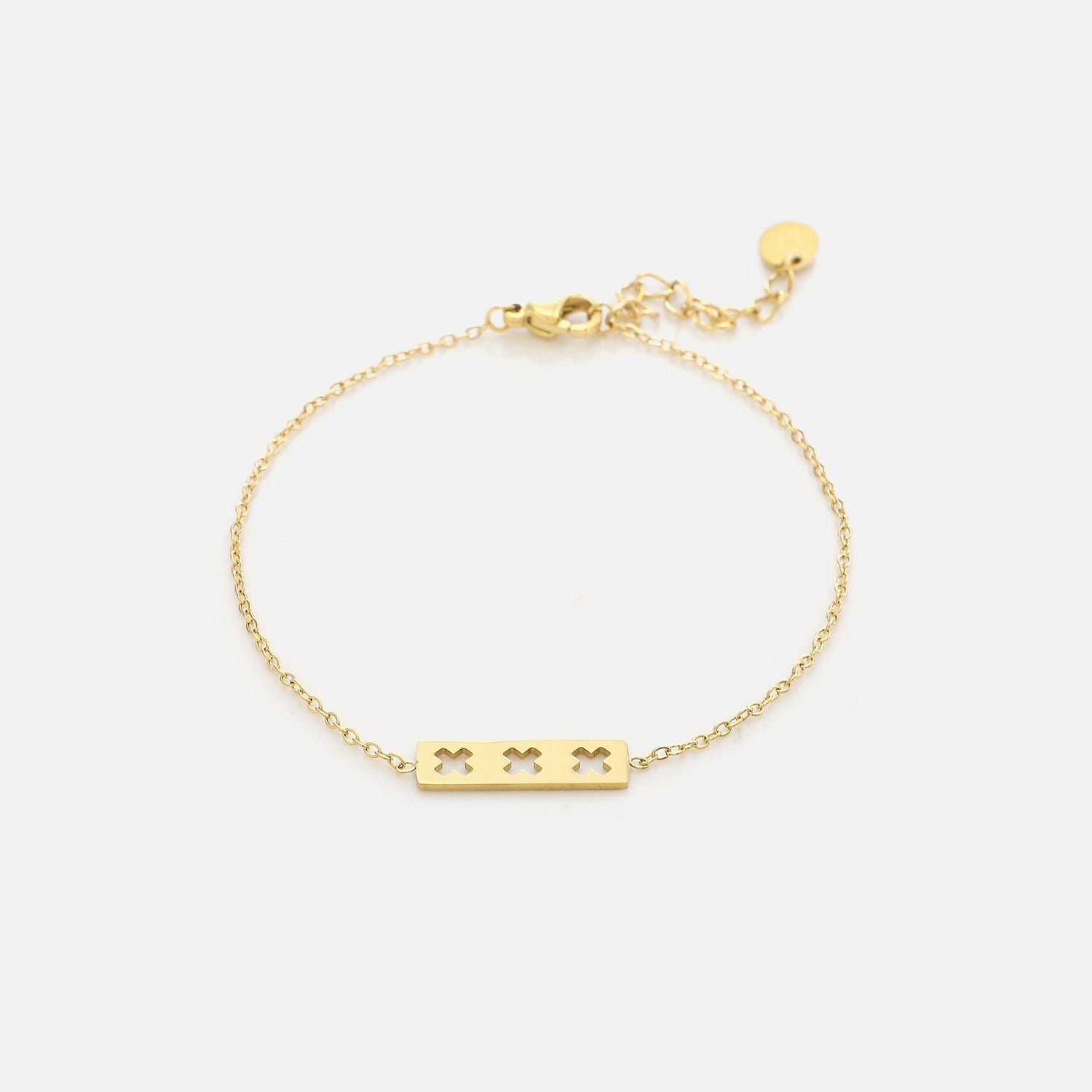 Armband XXX goud - Desieradenconcurrent.nl