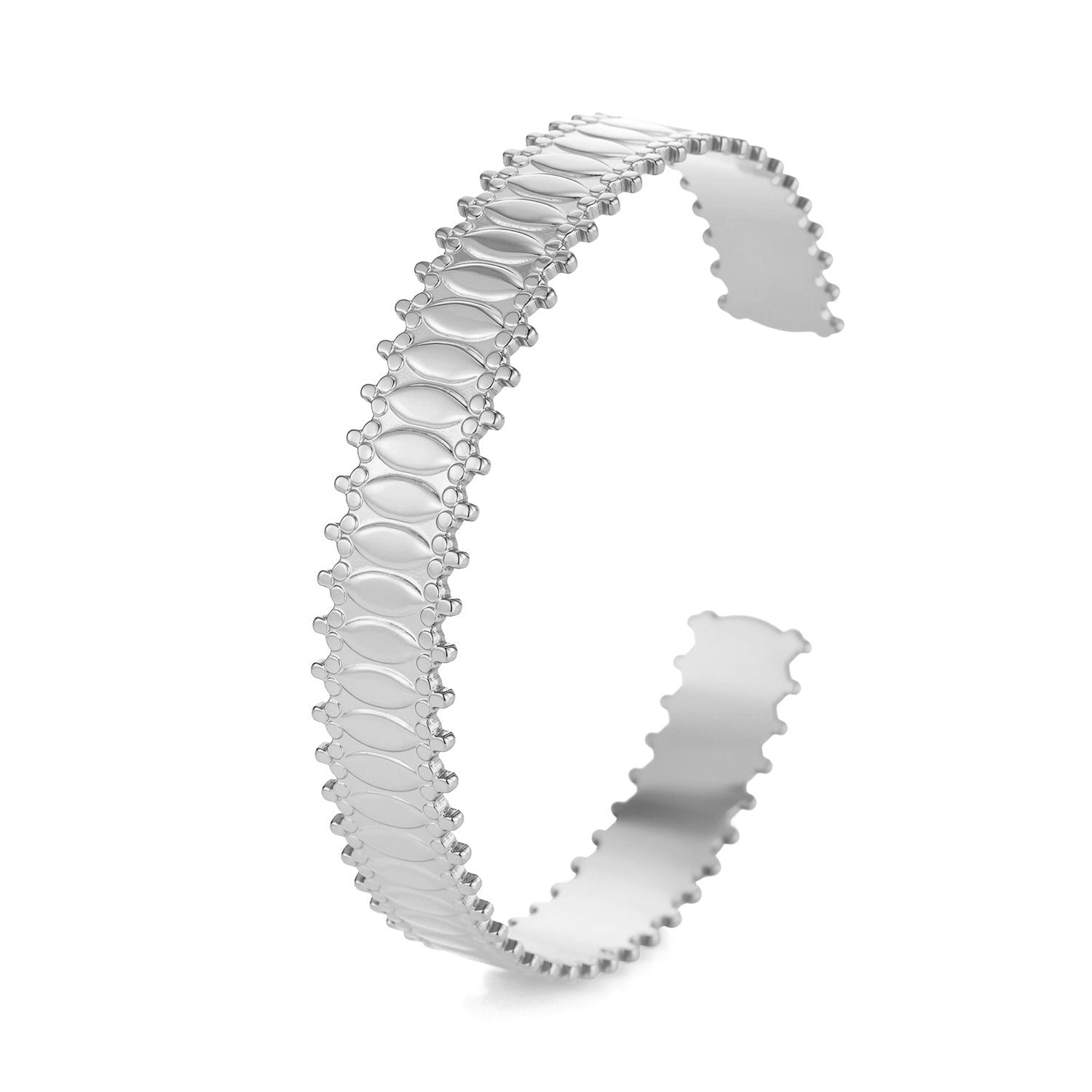 Bangle bolletjes bali zilver - Desieradenconcurrent.nl