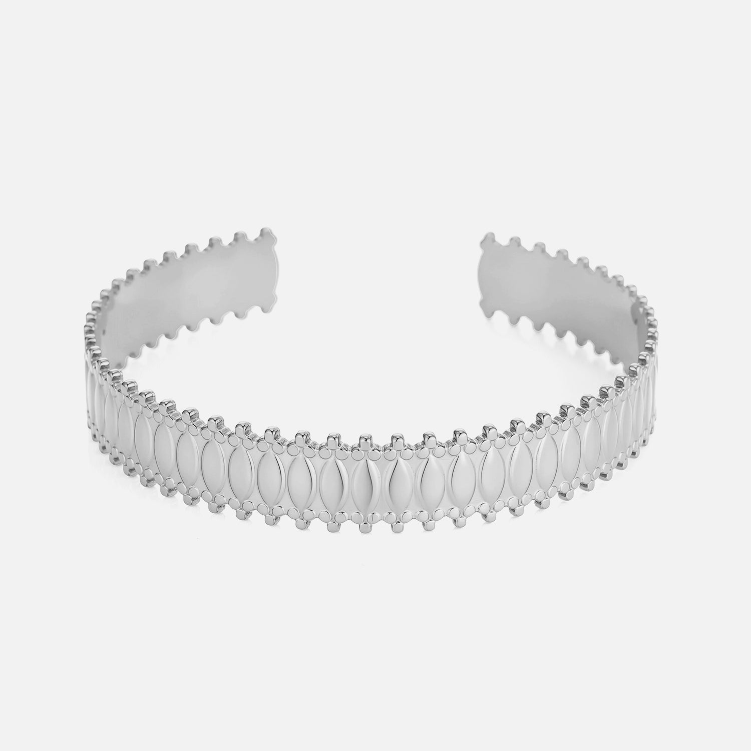 Bangle bolletjes bali zilver - Desieradenconcurrent.nl