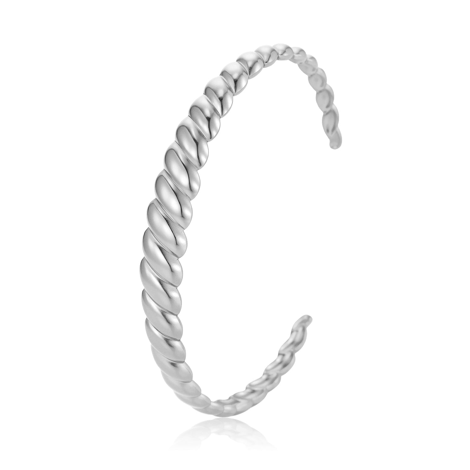 Bangle croissant zilver - Desieradenconcurrent.nl