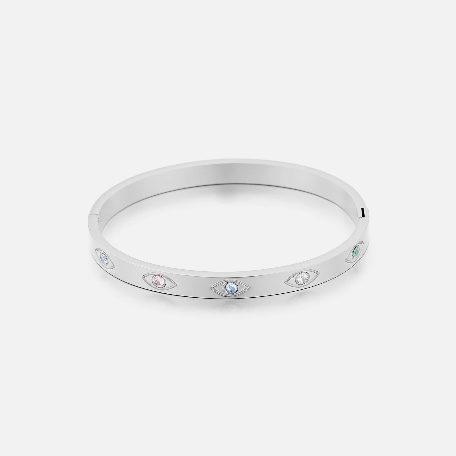 Bangle eye zilver - Desieradenconcurrent.nl