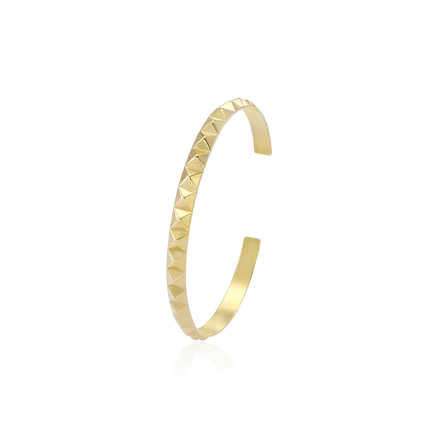 Bangle facetten goud - Desieradenconcurrent.nl