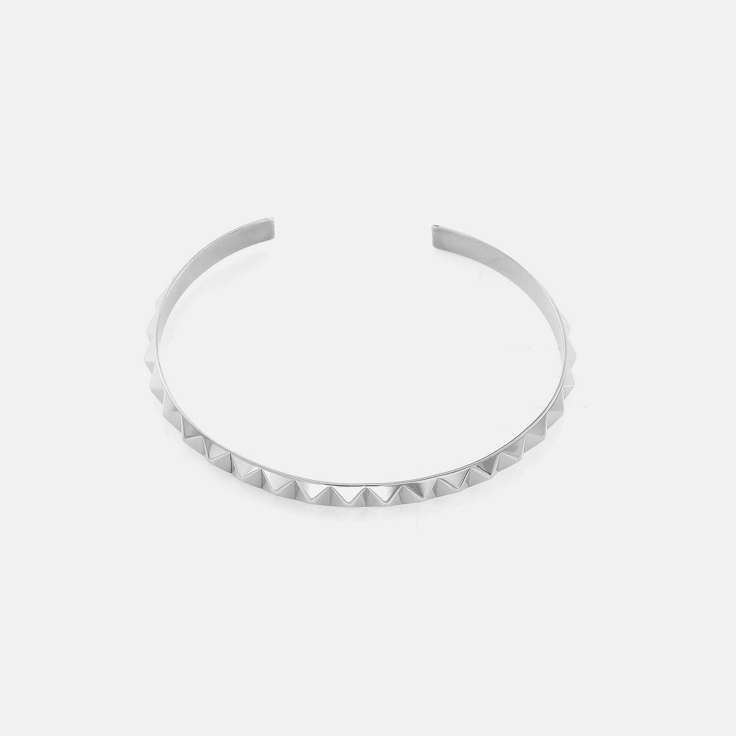 Bangle facetten zilver - Desieradenconcurrent.nl