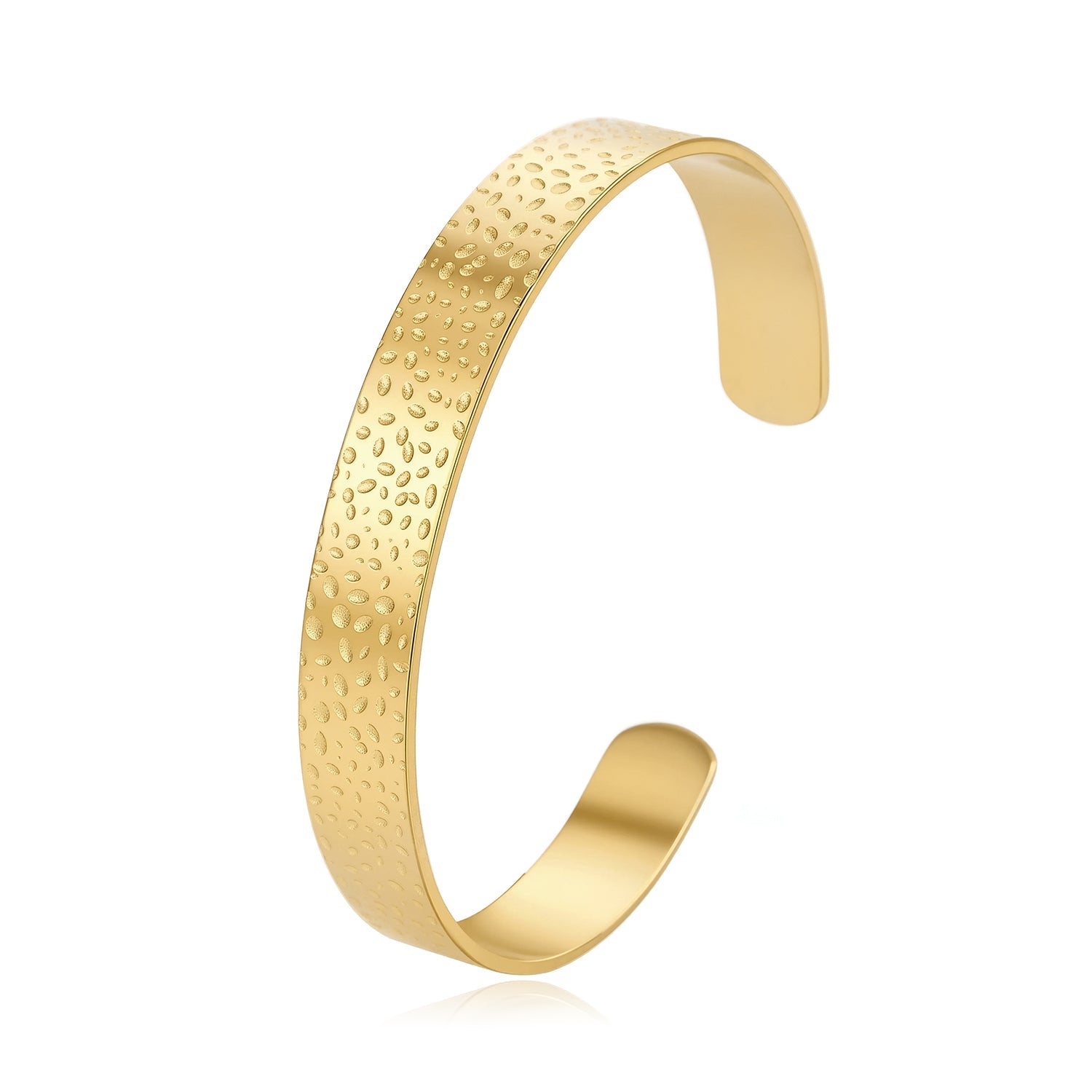 Bangle gehamerd goud - Desieradenconcurrent.nl
