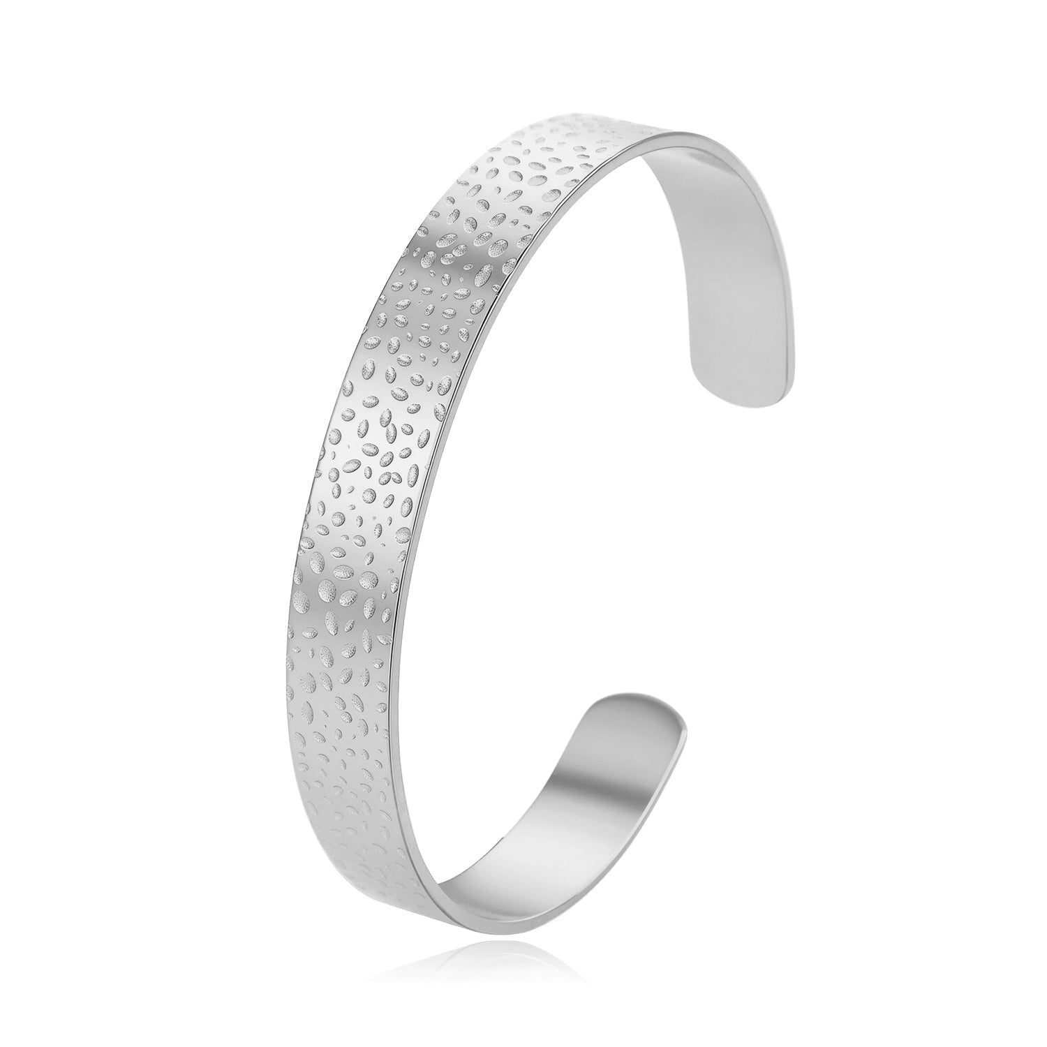 Bangle gehamerd zilver - Desieradenconcurrent.nl