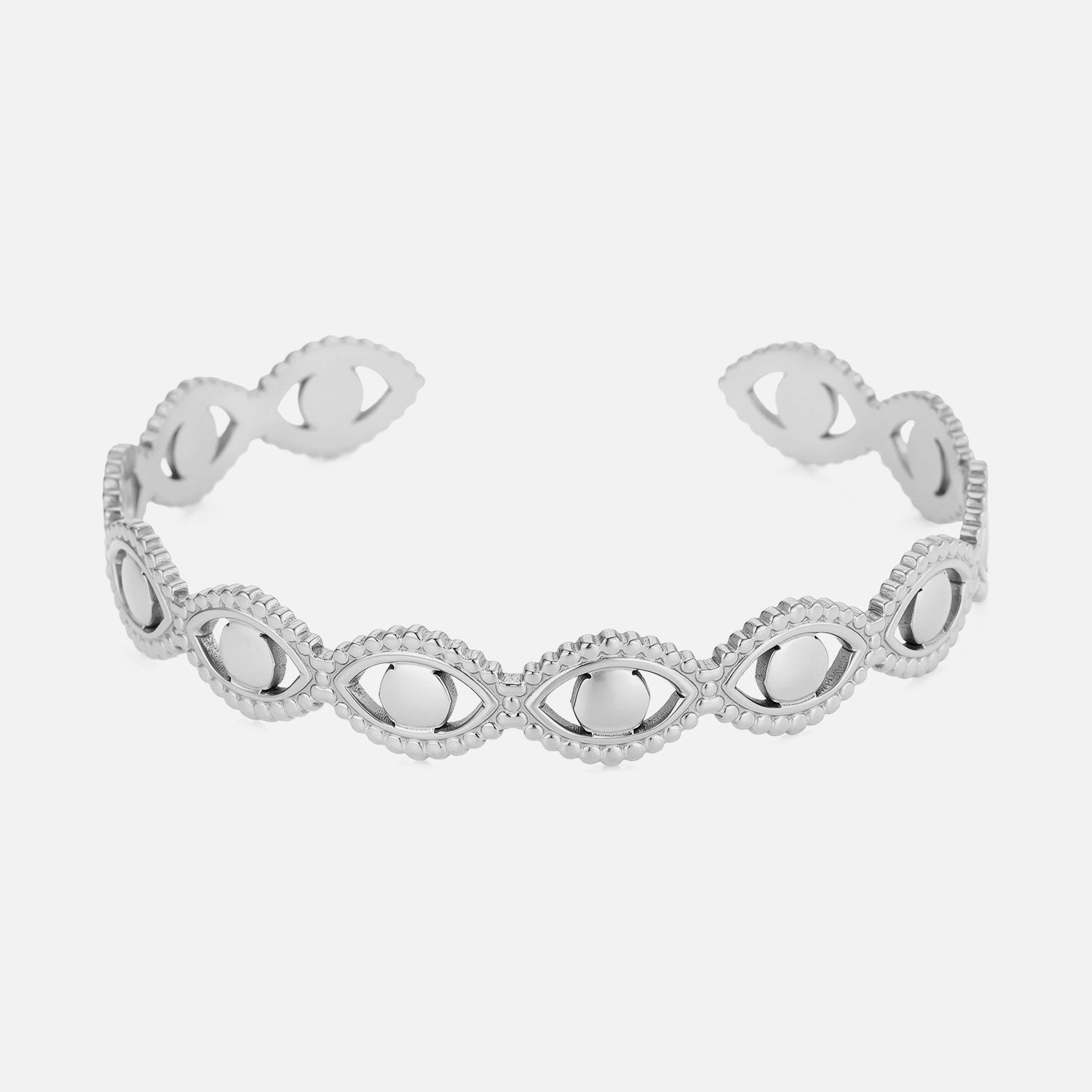Bangle oogjes zilver - Desieradenconcurrent.nl