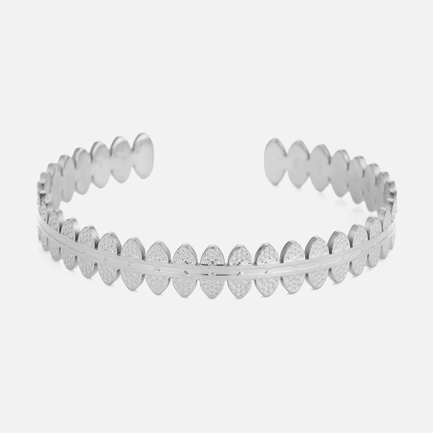 Bangle ovale vormen zilver - Desieradenconcurrent.nl