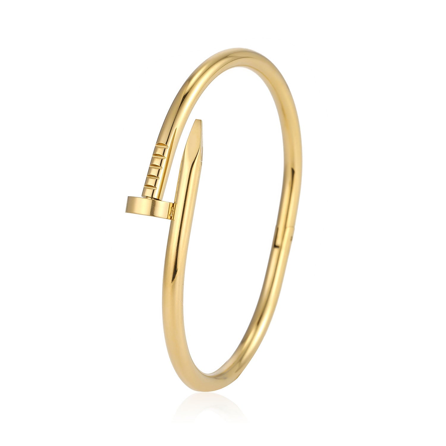 Bangle spijker goud - Desieradenconcurrent.nl