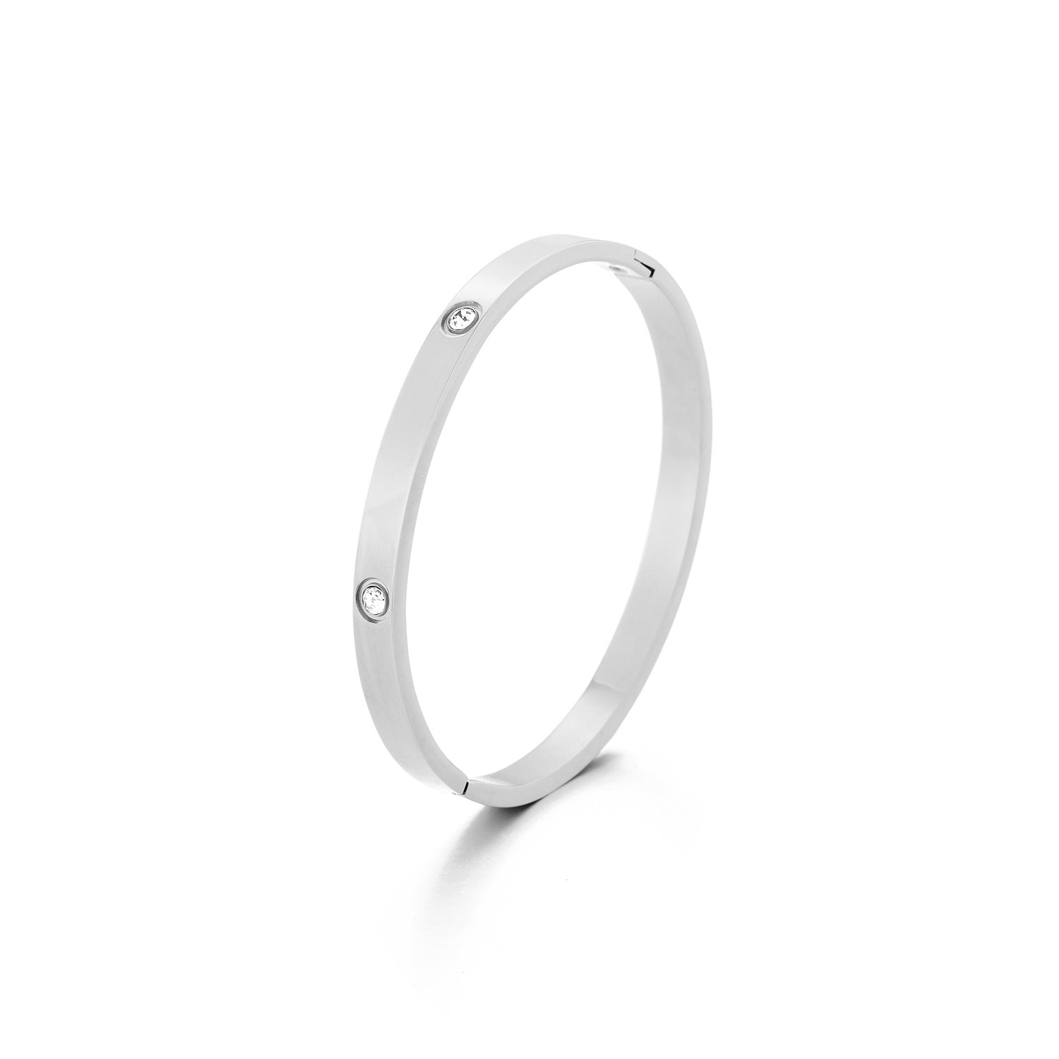 Bangle steentje zilver - Desieradenconcurrent.nl