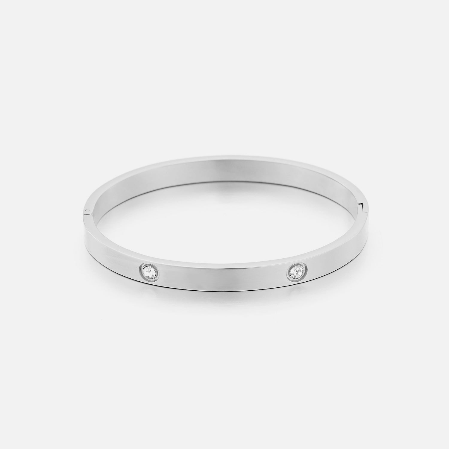 Bangle steentje zilver - Desieradenconcurrent.nl