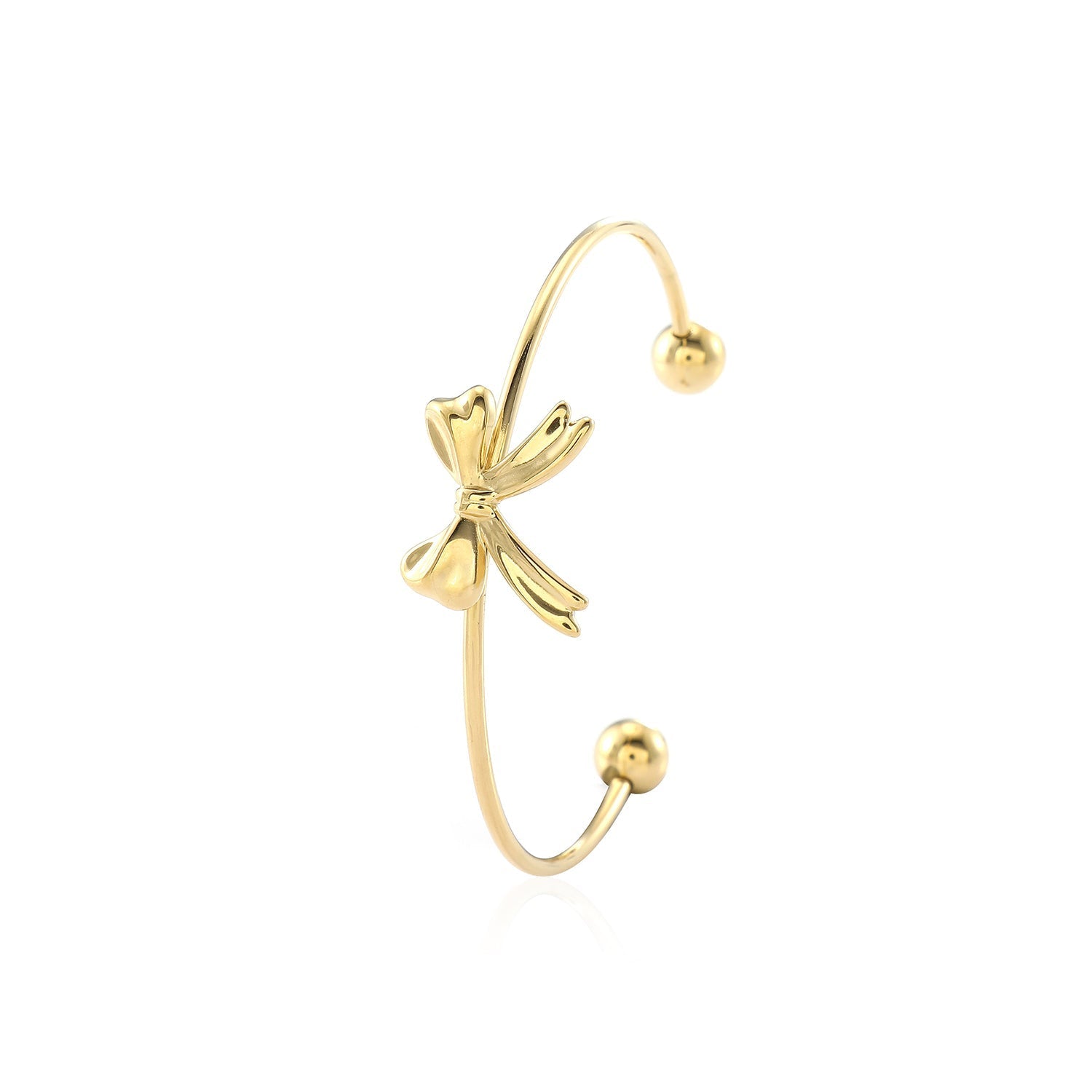 Bangle strikje goud - Desieradenconcurrent.nl