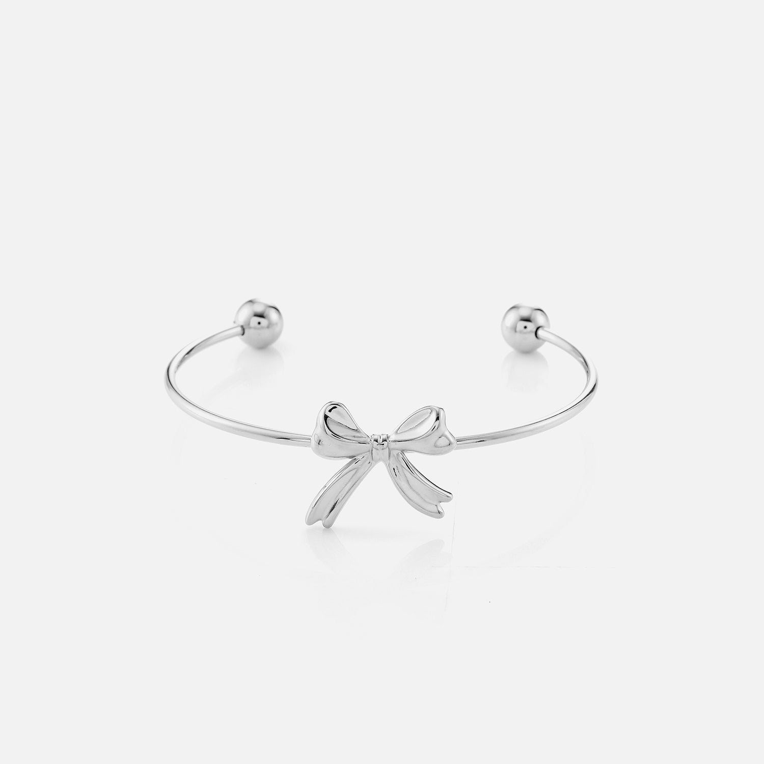 Bangle strikje zilver - Desieradenconcurrent.nl