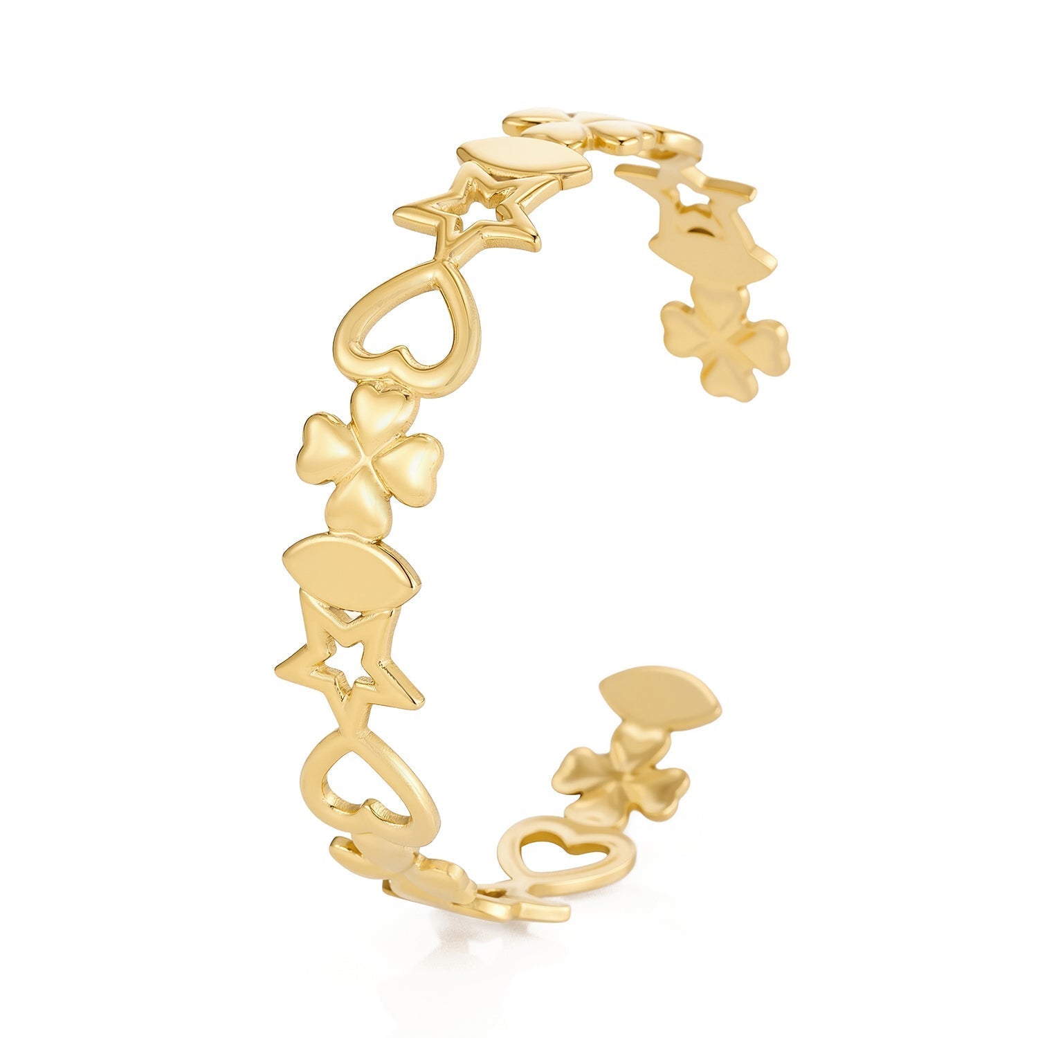 Bangle symbolen goud - Desieradenconcurrent.nl