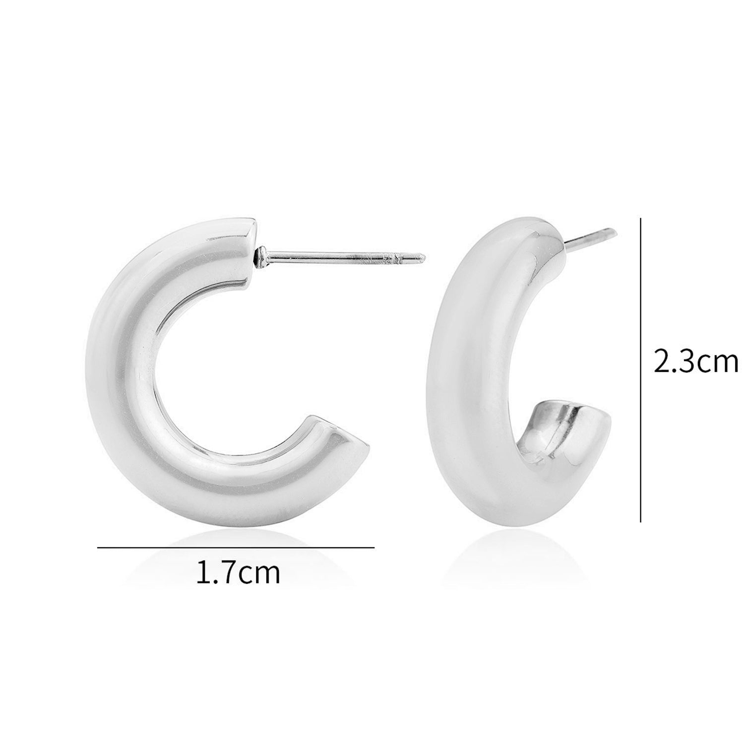 Basic creolen 23mm zilver - Desieradenconcurrent.nl