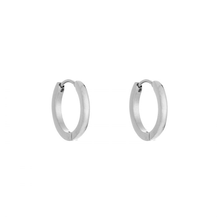 Basic creool oorbellen zilver - Desieradenconcurrent.nl