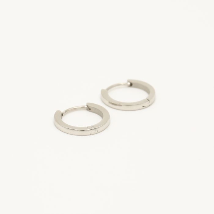 Basic creool oorbellen zilver - Desieradenconcurrent.nl