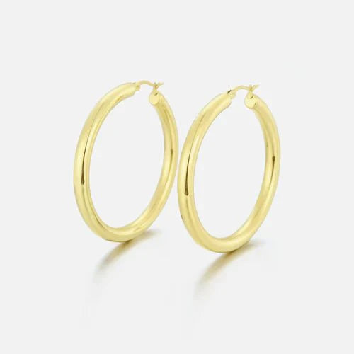Basic hoops 3cm goud - Desieradenconcurrent.nl