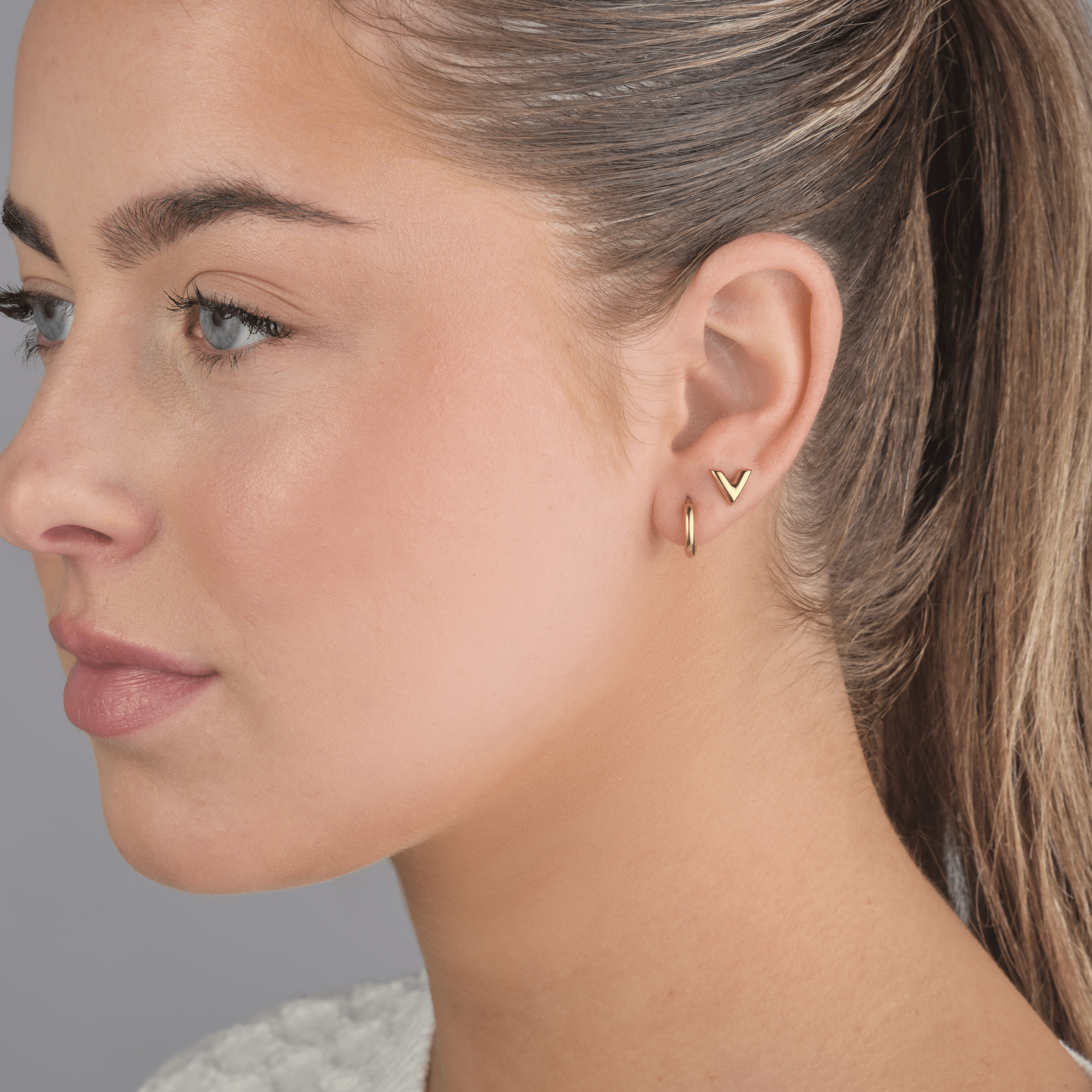 Basic ring oorbellen goud - Desieradenconcurrent.nl