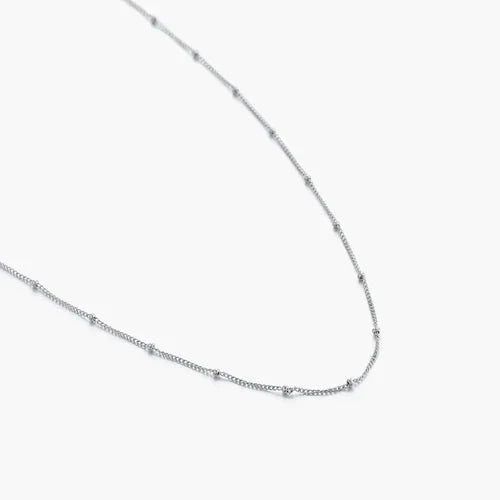 Bolletjes ketting zilver - Desieradenconcurrent.nl