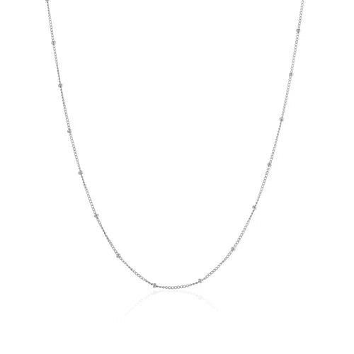 Bolletjes ketting zilver - Desieradenconcurrent.nl