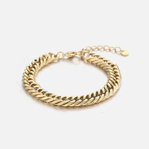 Chunky armband 6mm goud - Desieradenconcurrent.nl