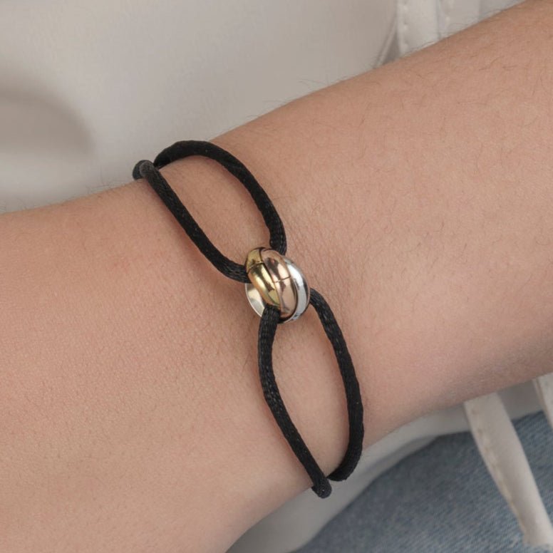 Connected armband trinity goud - Desieradenconcurrent.nl