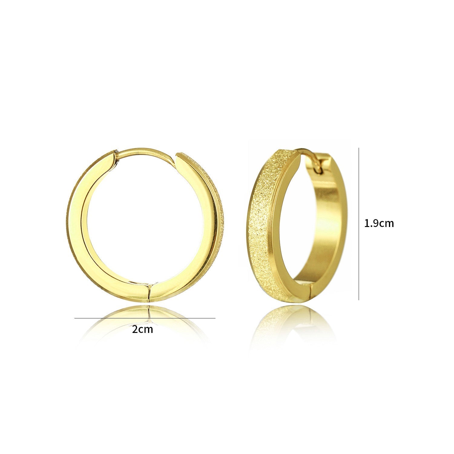Creolen shine goud groot - Desieradenconcurrent.nl