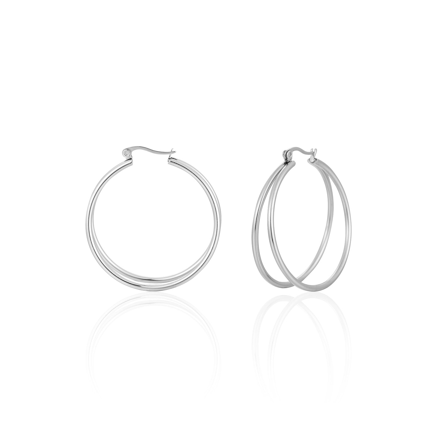 Dubbel hoops zilver - Desieradenconcurrent.nl