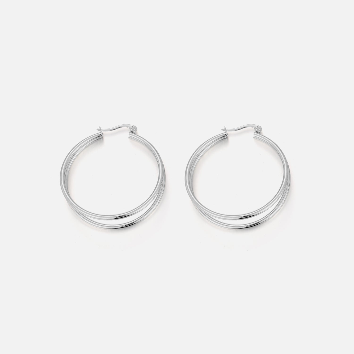 Dubbel hoops zilver - Desieradenconcurrent.nl