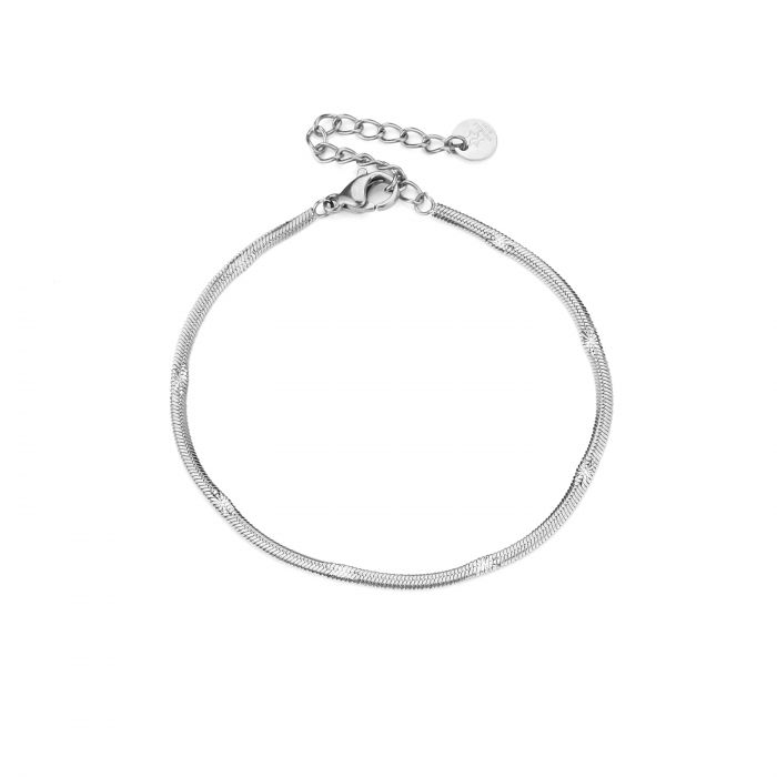 Dunne motief armband zilver - Desieradenconcurrent.nl