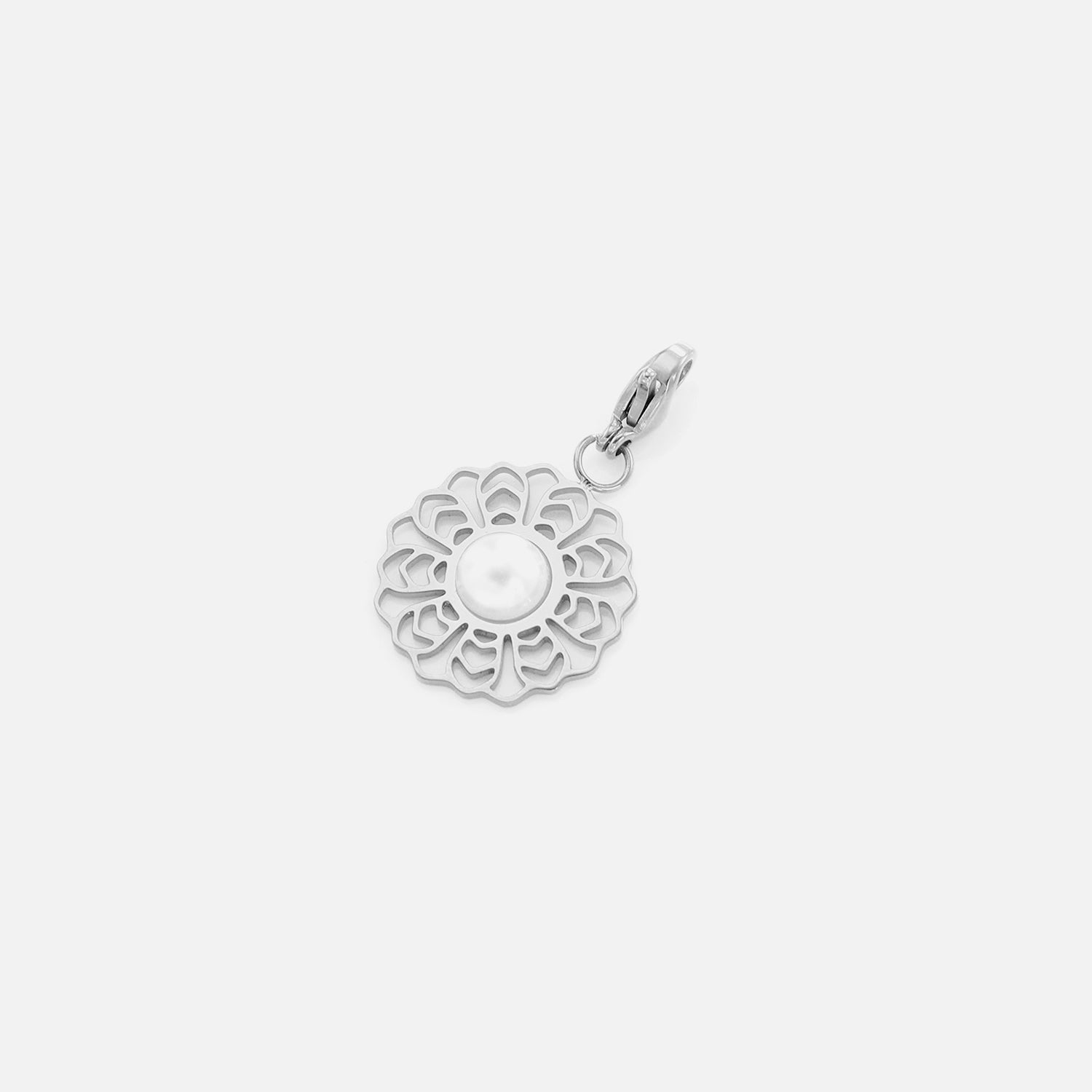 DYO fancy bloemetje groot zilver - Desieradenconcurrent.nl