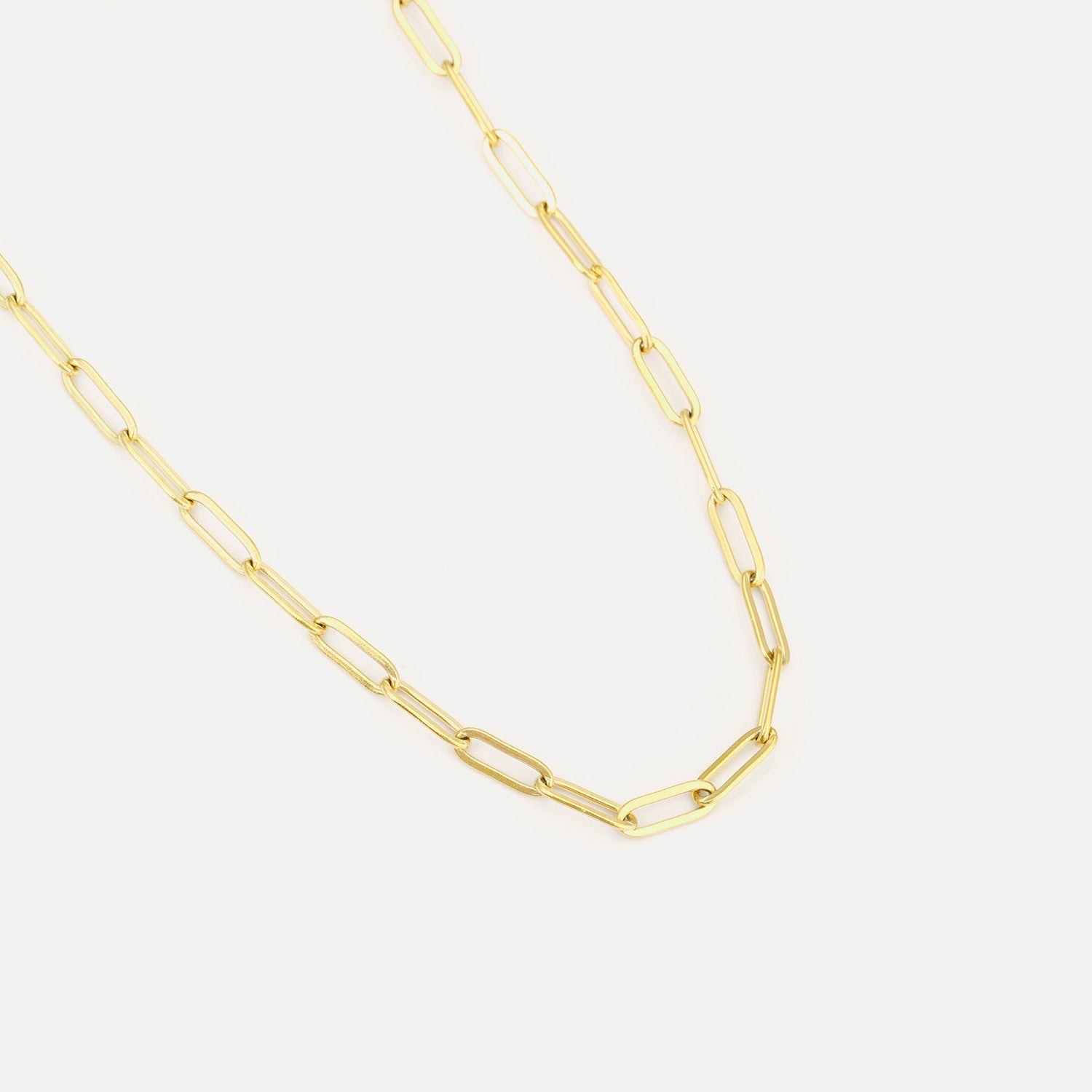 DYO Ketting paperclip goud - Desieradenconcurrent.nl
