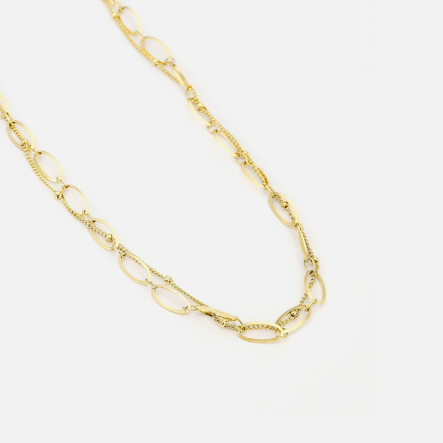 DYO Ketting tweelaags goud - Desieradenconcurrent.nl
