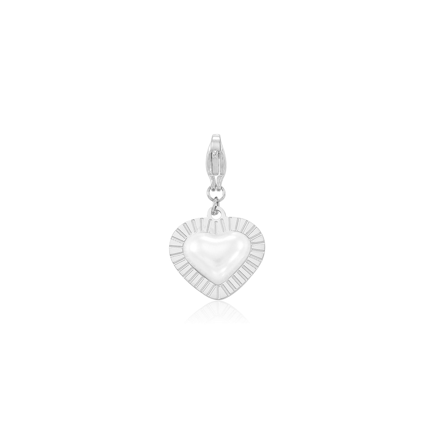 DYO Lux parel hart zilver - Desieradenconcurrent.nl
