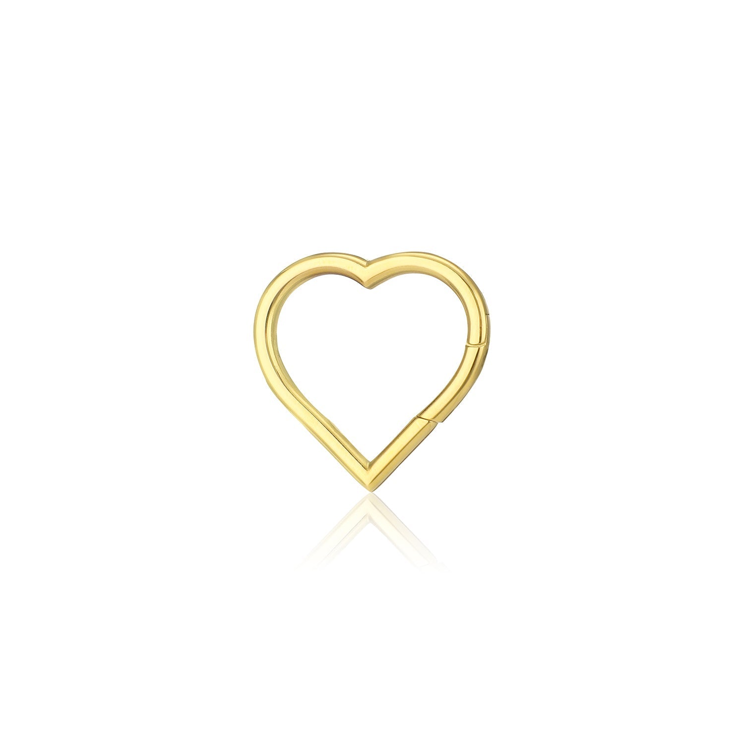 DYO Premium clip hart groot goud - Desieradenconcurrent.nl