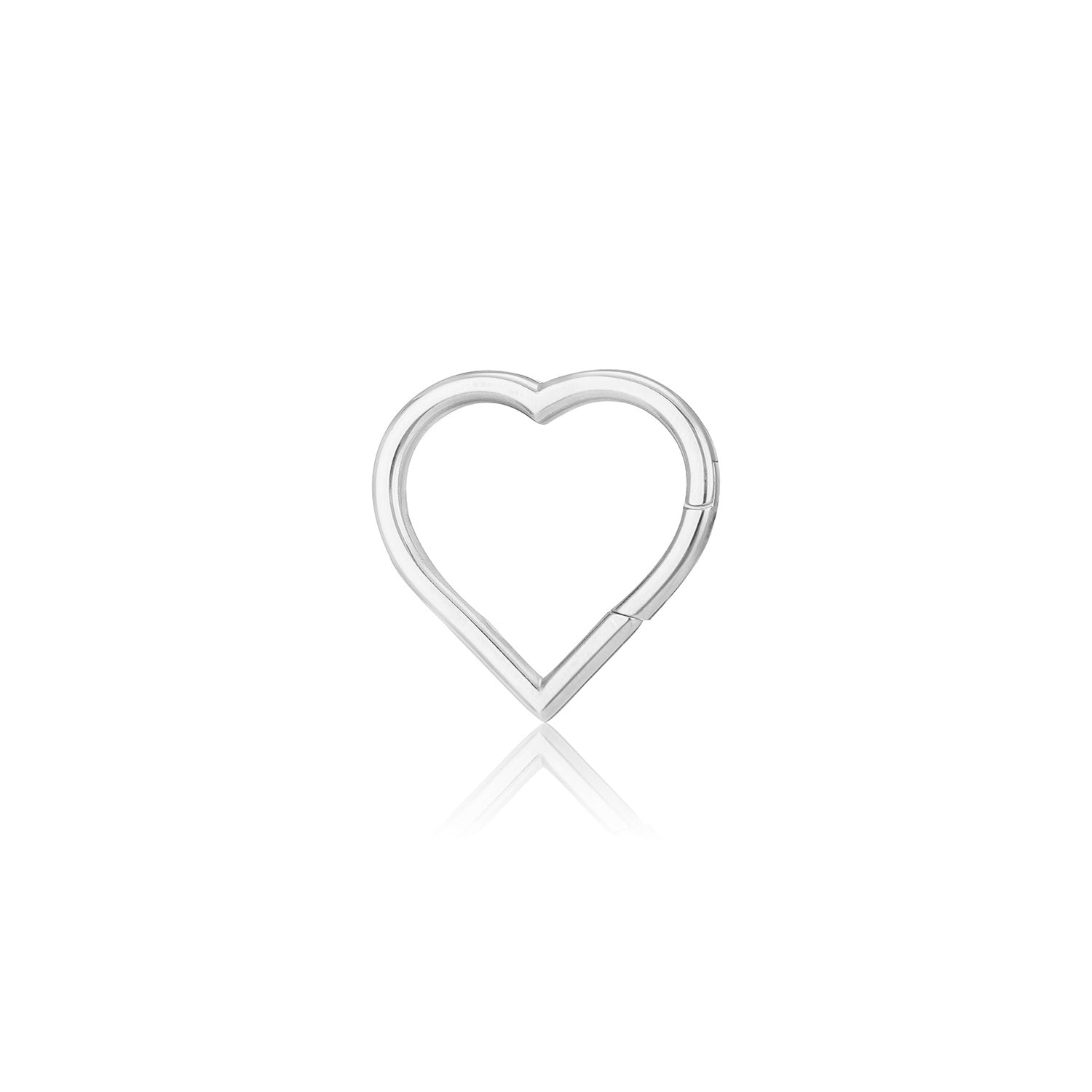 DYO Premium clip hart groot zilver - Desieradenconcurrent.nl