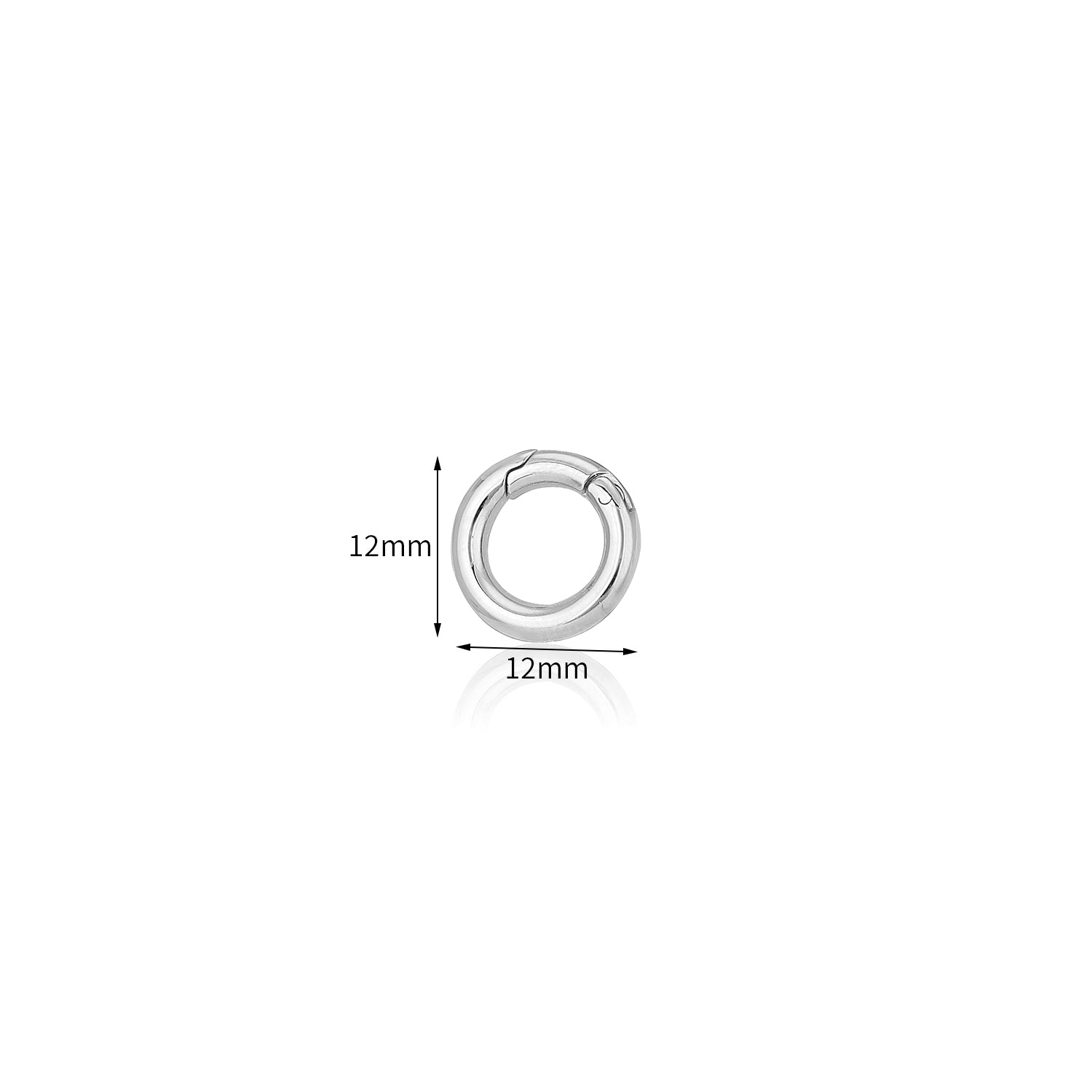 DYO Premium clip rond zilver - Desieradenconcurrent.nl