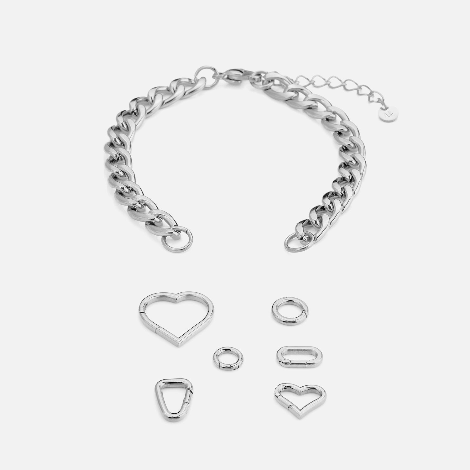 DYO Premium cuban armband zilver - Desieradenconcurrent.nl