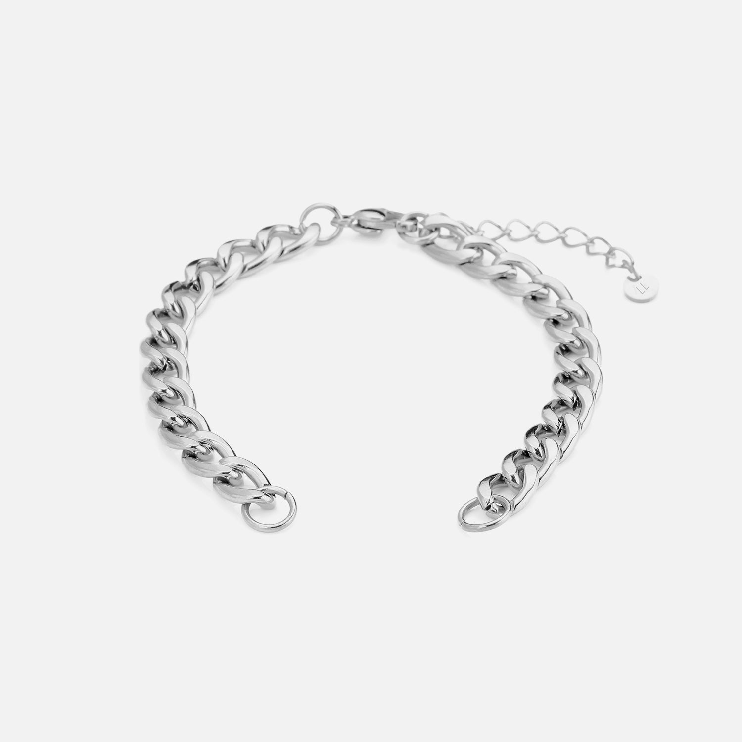 DYO Premium cuban armband zilver - Desieradenconcurrent.nl