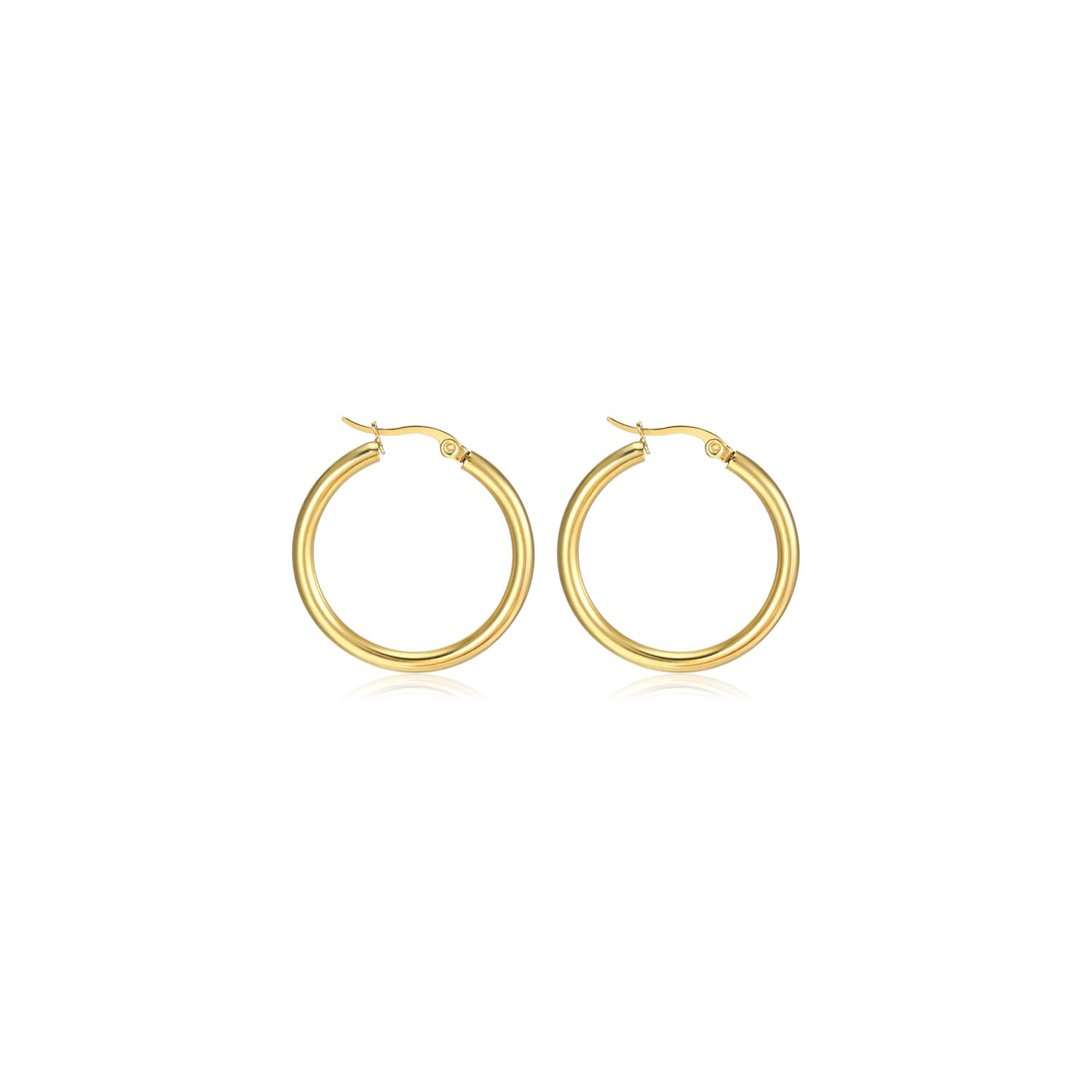 Basic hoops 2cm goud - Desieradenconcurrent.nl