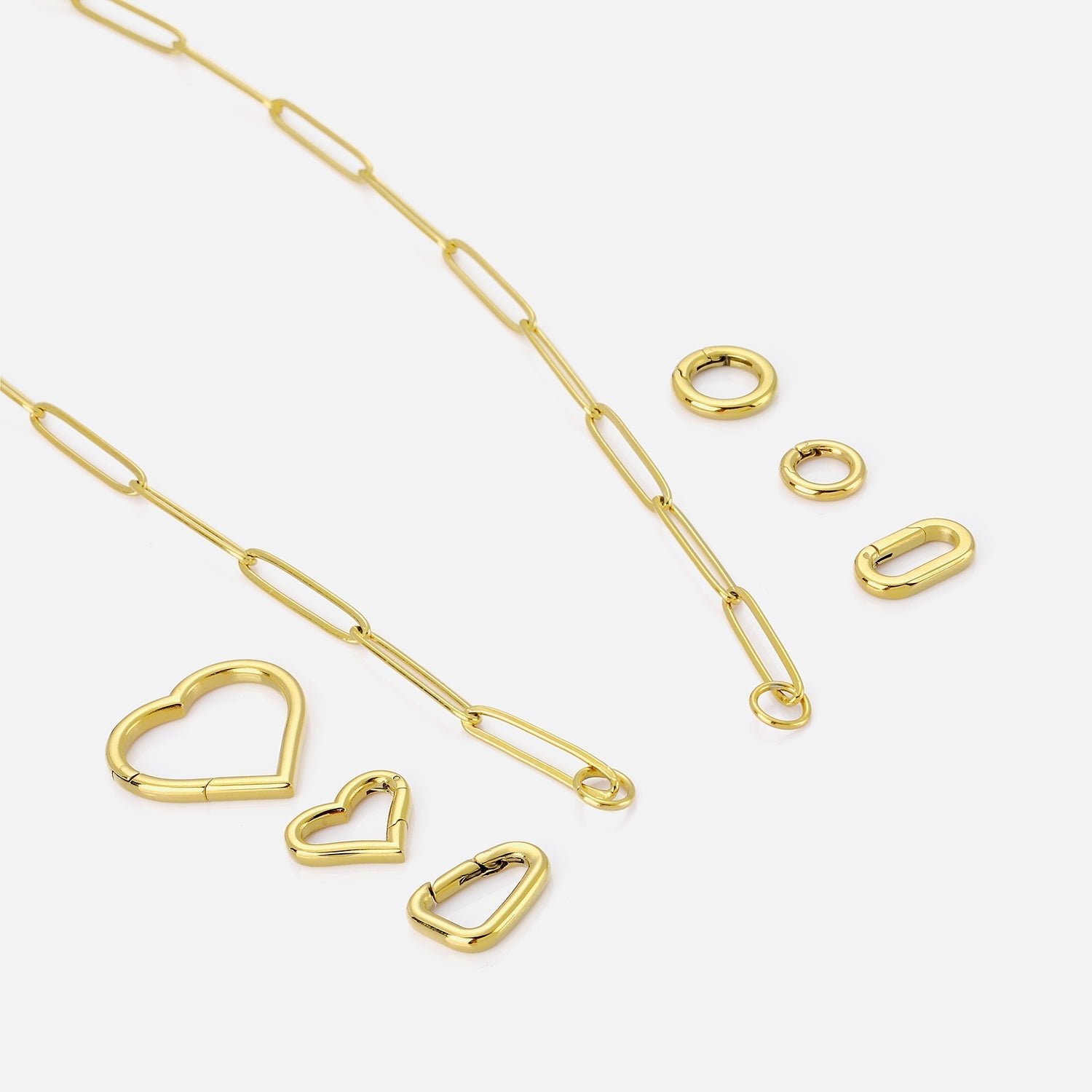 DYO premium paperclip ketting groot goud - Desieradenconcurrent.nl