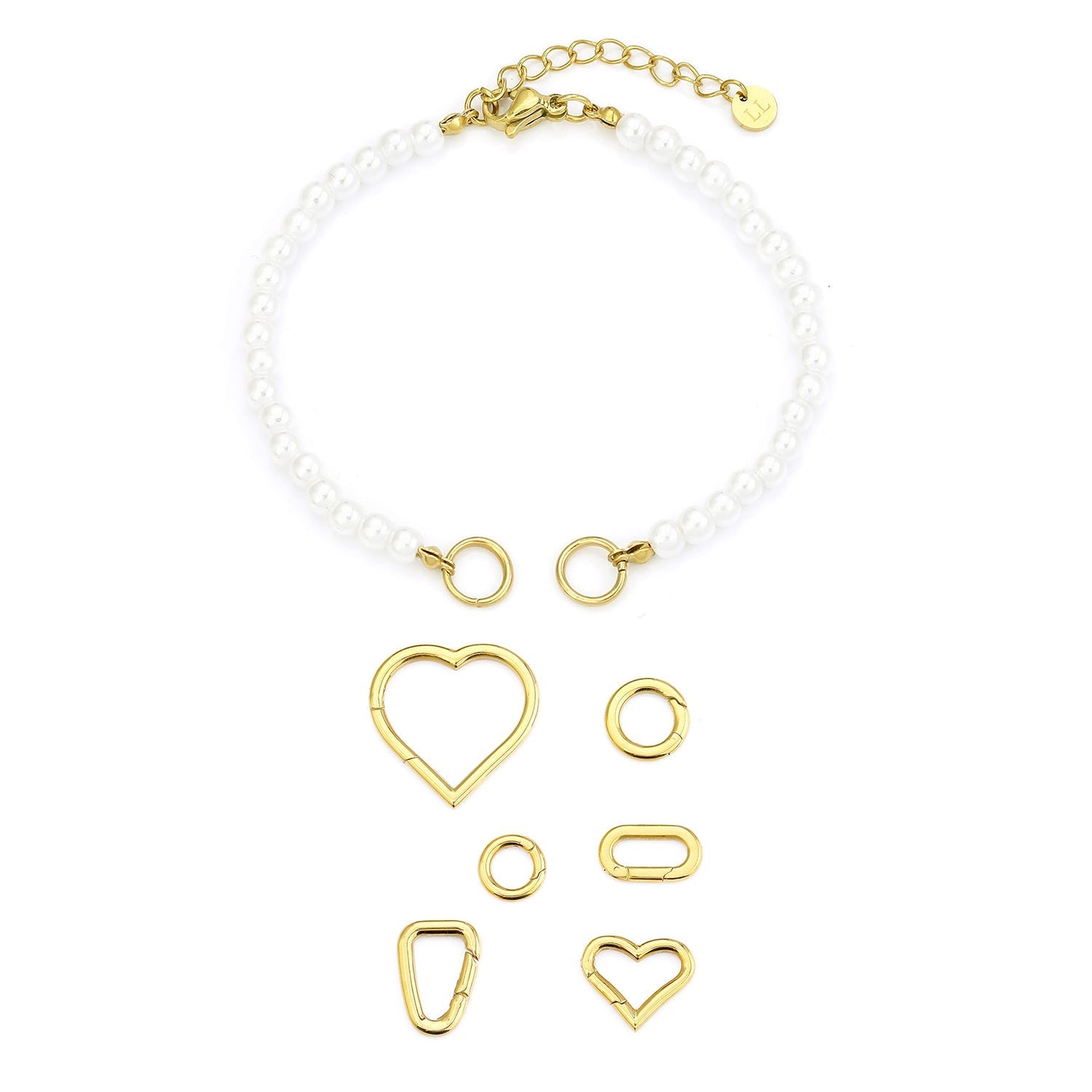 DYO Premium parel armband goud - Desieradenconcurrent.nl