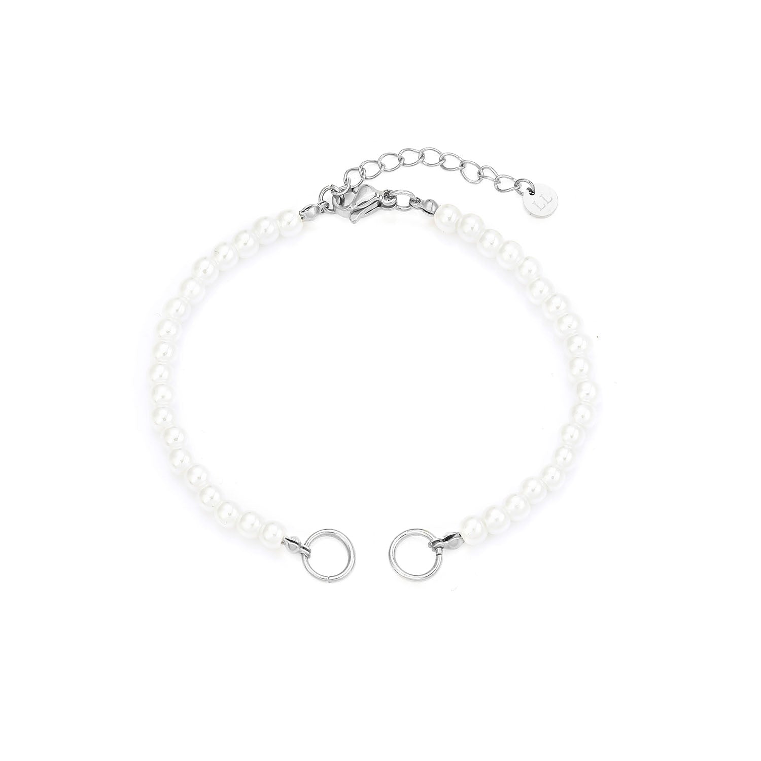 DYO Premium parel armband zilver - Desieradenconcurrent.nl