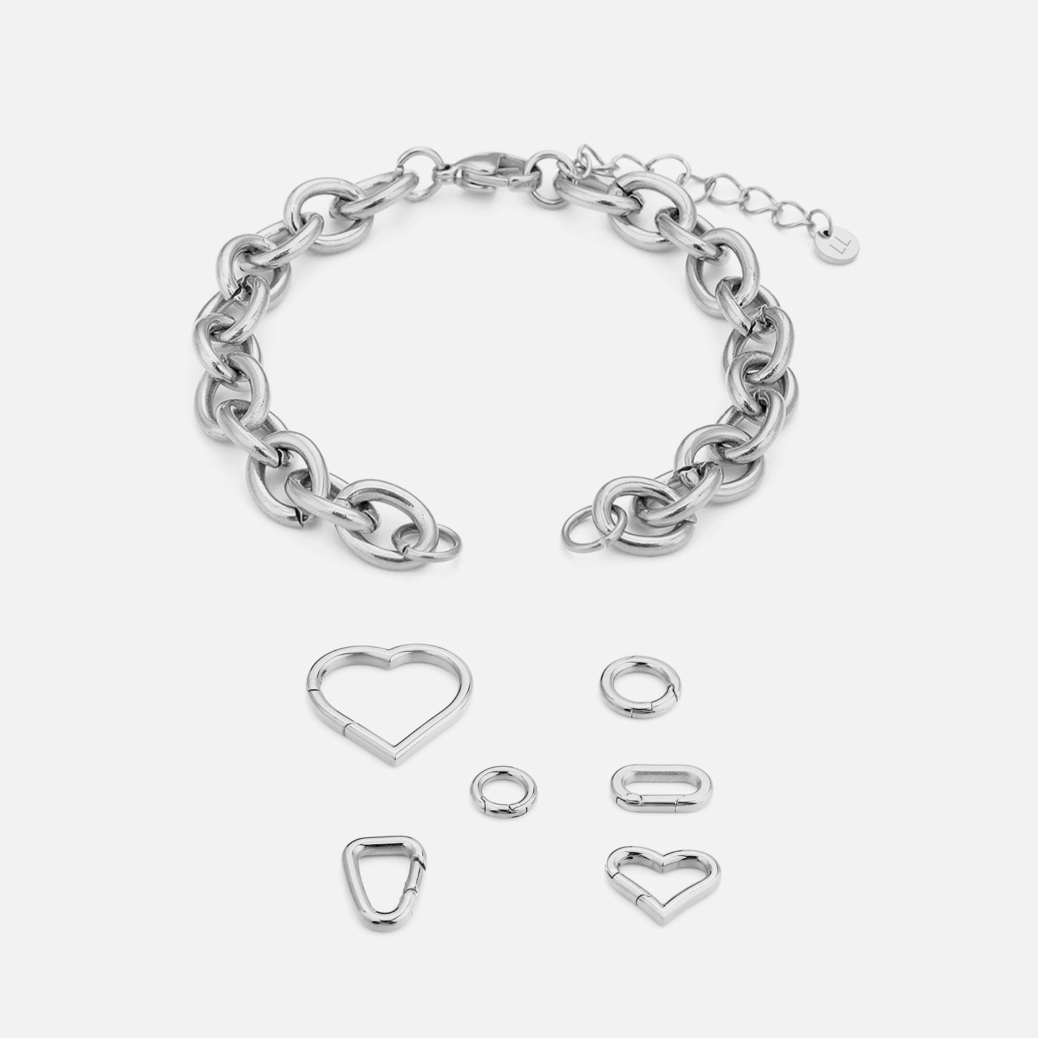 DYO Premium robuust armband zilver - Desieradenconcurrent.nl