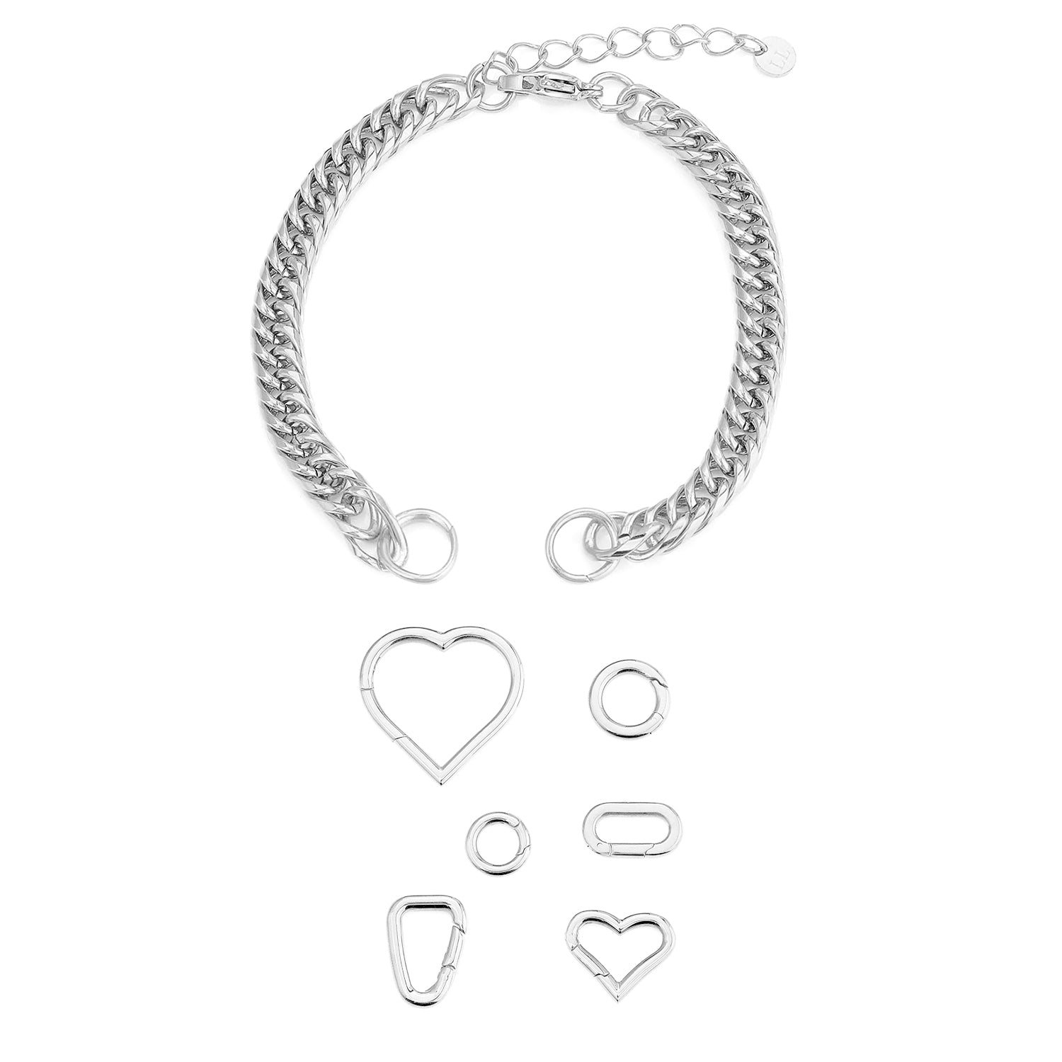 DYO Premium schakel armband zilver - Desieradenconcurrent.nl