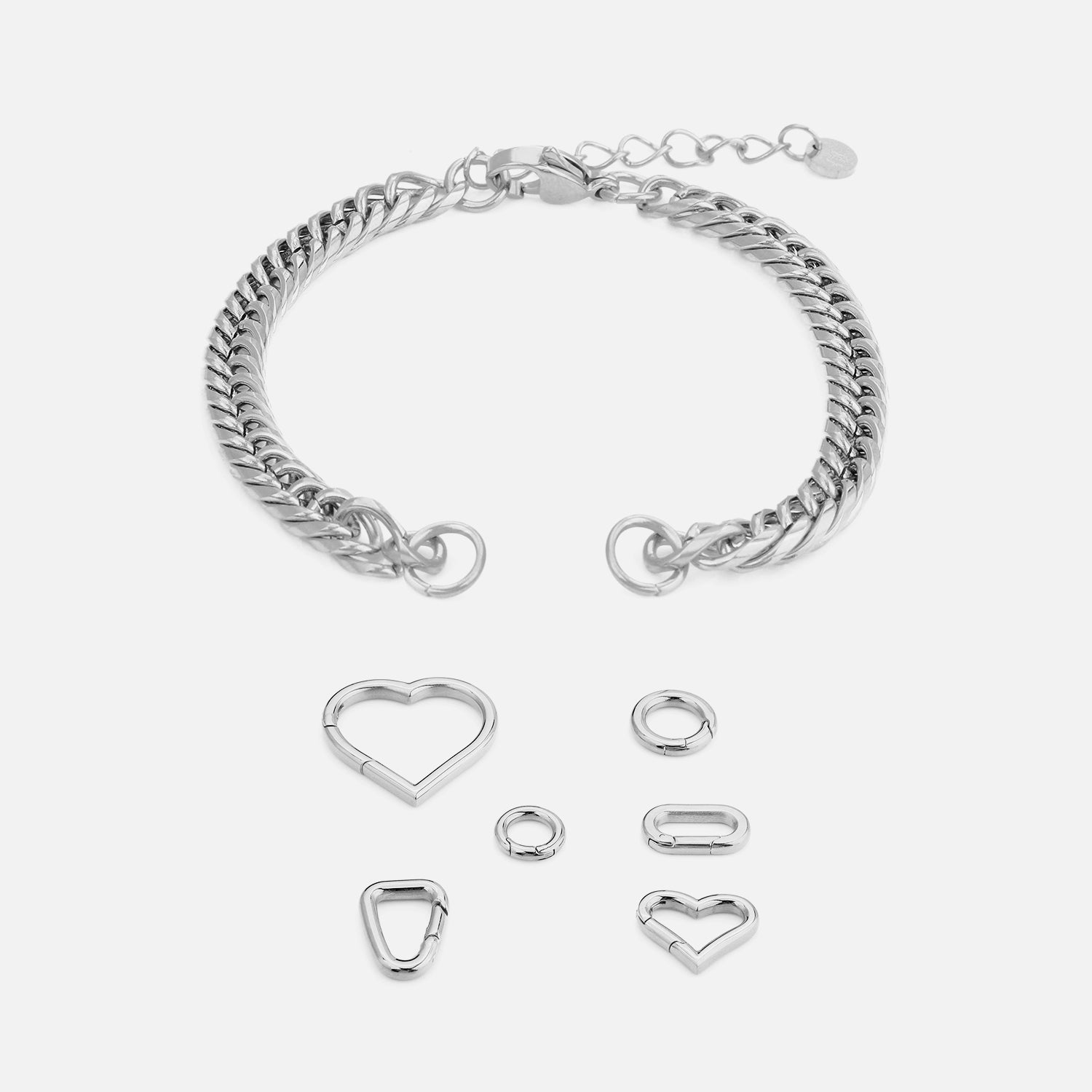 DYO Premium schakel armband zilver - Desieradenconcurrent.nl